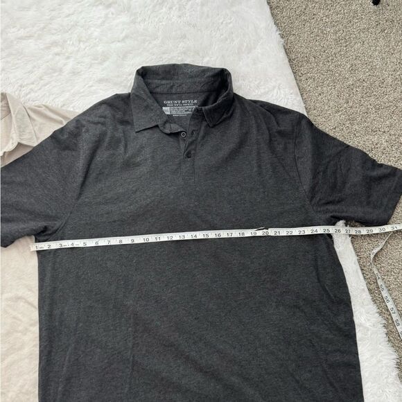 Grunt Style Men's Polo Shirt - Black and Gray Size 2XL - Picture 8 of 8